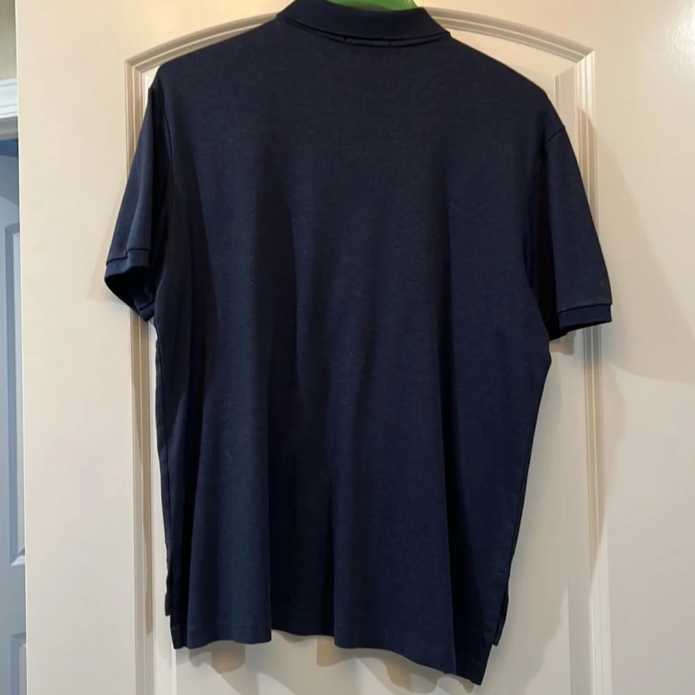 Polo by Ralph Lauren Men's Navy Polo Shirt with Embroidered Logo